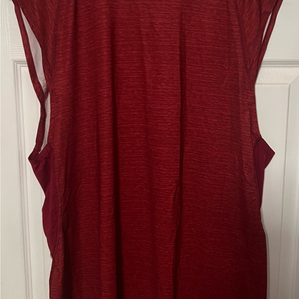 STARTER Red Sleeveless Cut Out Muscle Tee